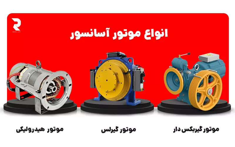 انواع موتور آسانسور