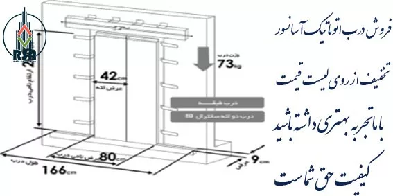 درب طبقات آسانسور یاران سایز70