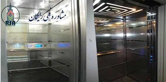 کابین آسانسور تمام استیل