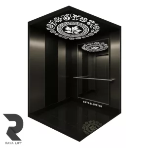 کابین آسانسور استیل خشدار دودی کد 3538