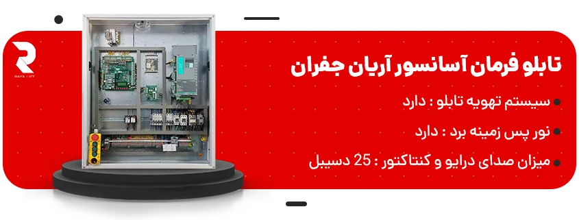 خرید تابلو فرمان آسانسور آریان جفران