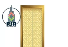 درب آسانسور طلایی