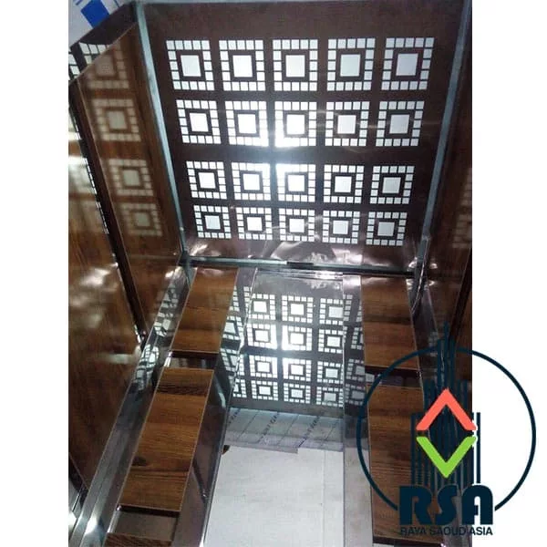 کابین آسانسور چوبی