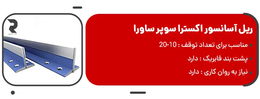 قیمت ریل آسانسور اکسترا سوپر ساورا 