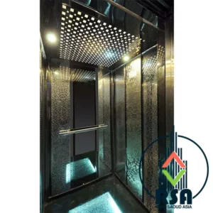 قیمت کابین آسانسور استیل نقره ای