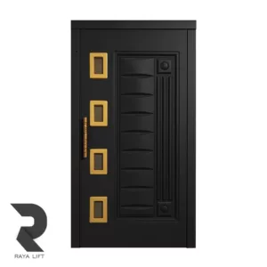 درب آسانسور لولایی طرح کلاسیک