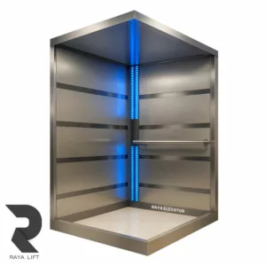 کابین آسانسور استیل خشدار دودی کد 3568