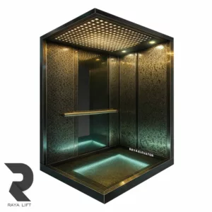 کابین آسانسور تایل نقره ای کد 3535