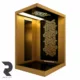کابین آسانسور استیل کد 3512