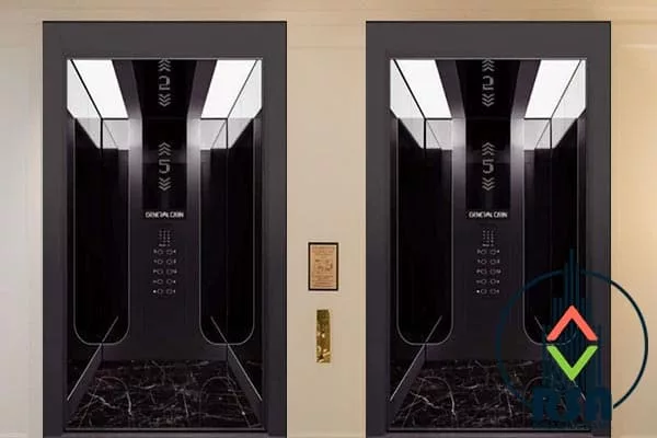 کابین آسانسور استیل کد3507