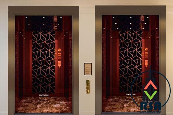 کابین آسانسور استیل کد3519
