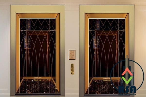 کابین آسانسور استیل کد3523