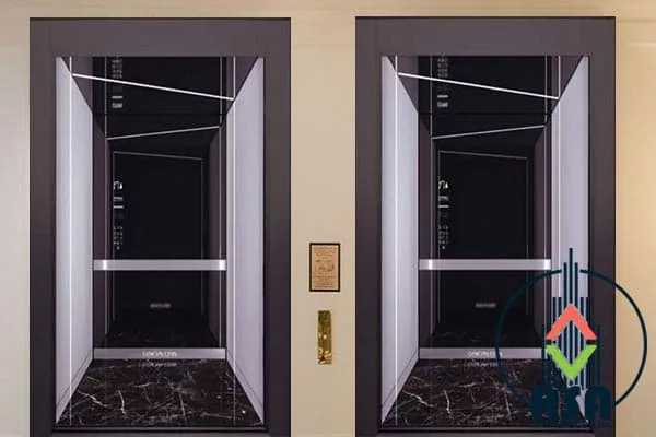 کابین آسانسور استیل کد3525