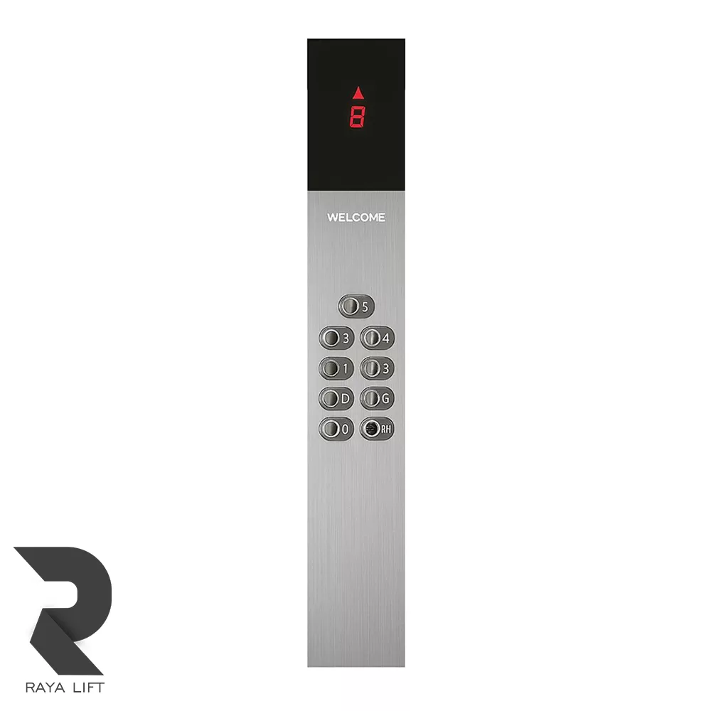 شستی کابین آسانسور کد 1202 سیلور شستی کابین آسانسور کد 1202 سیلور