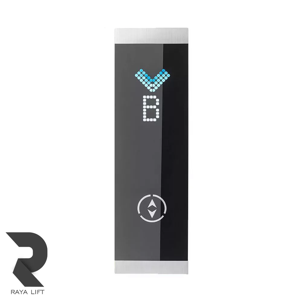 شستی طبقه آسانسور کد 1214نقره ای