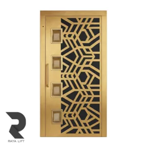 درب لولایی آسانسور استیل کد ۶۰۳۵ طلایی