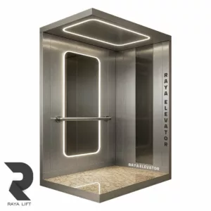 کابین آسانسور استیل کد3570 نقره ای
