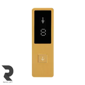 شستی طبقه آسانسور کد 1236 طلایی