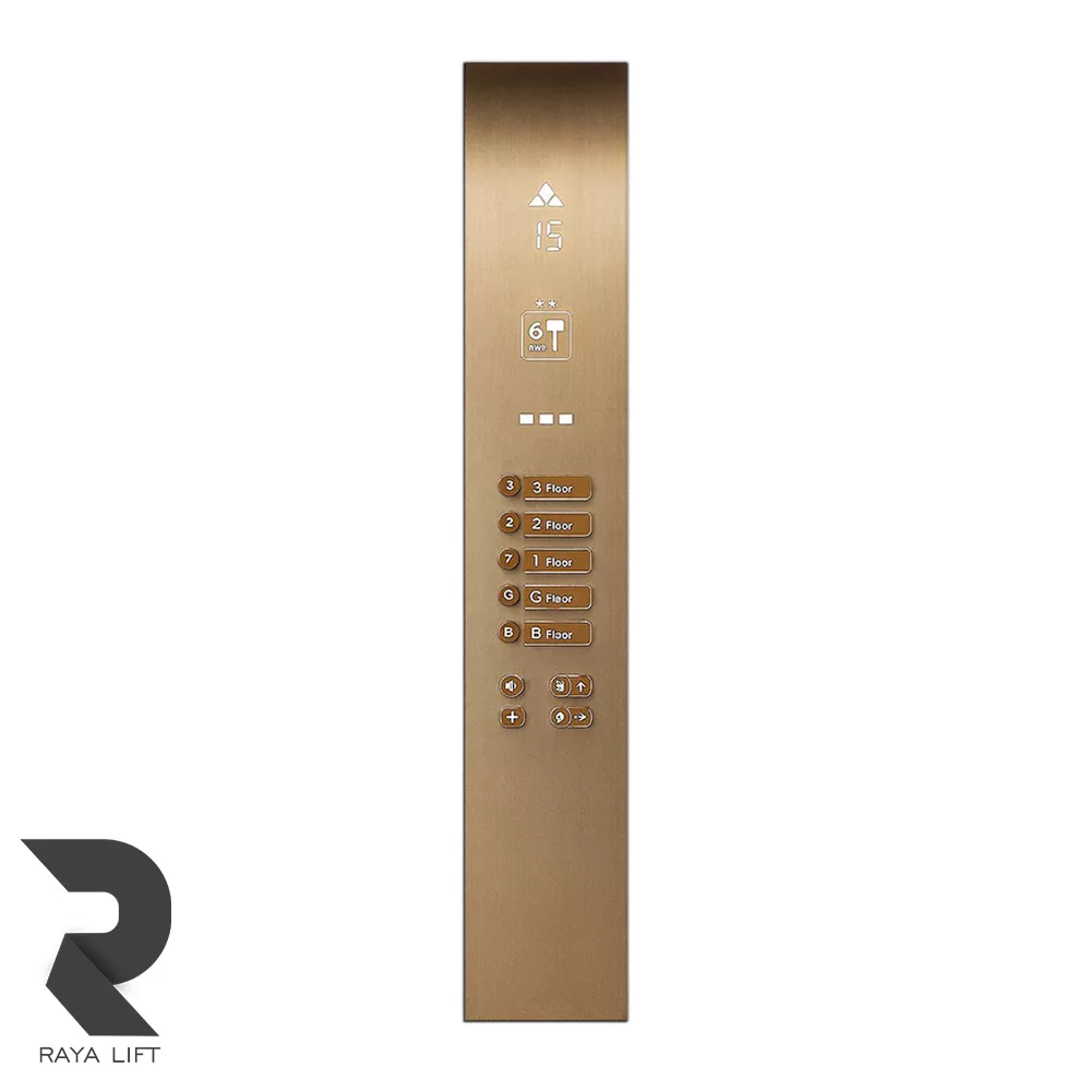 شستی کابین آسانسور کد 1239 شامپاینی