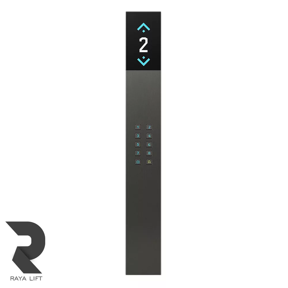 شستی کابین آسانسور کد 1242 دودی شستی کابین آسانسور کد 1242 دودی