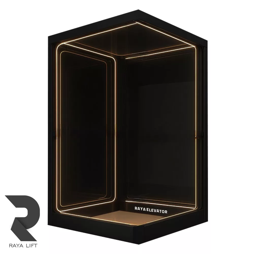 کابین آسانسور شیشه ای طرح کریستالون