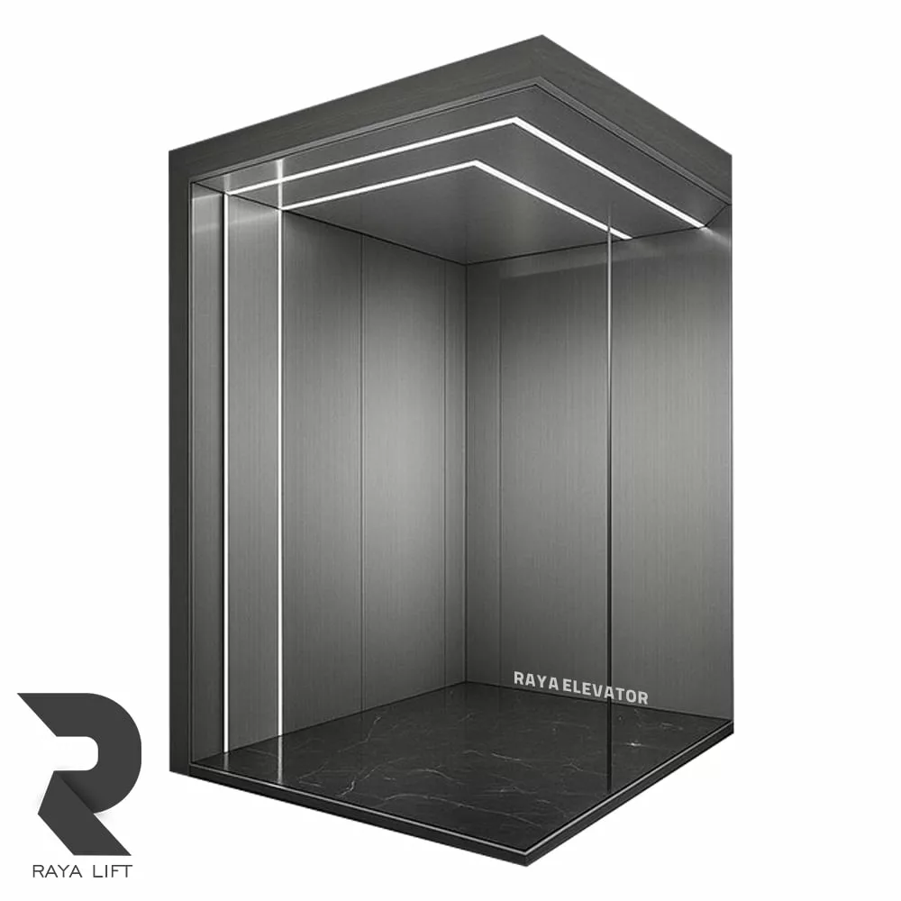 کابین آسانسور طرح آرتامیس استیل خشدار سیلور کابین آسانسور طرح آرتامیس استیل خشدار سیلور