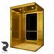 کابین آسانسور طرح امپریال تمام استیل طلایی