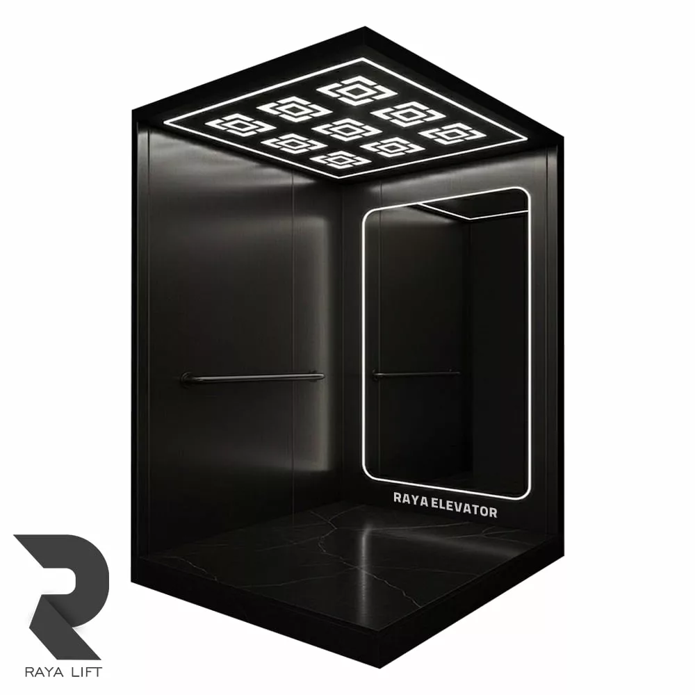 کابین آسانسور طرح ایلیا استیل خشدار دودی کابین آسانسور طرح ایلیا استیل خشدار دودی