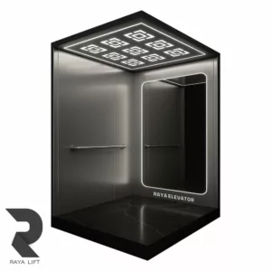 کابین آسانسور طرح ایلیا استیل خشدار سیلور