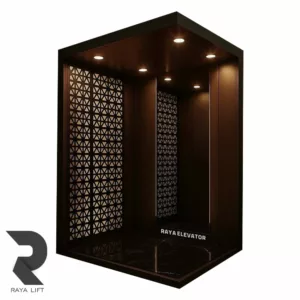 کابین آسانسور طرح تیرا استیل خشدار شامپاینی