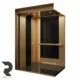 کابین آسانسور طرح دارکو استیل خشدار صحرایی