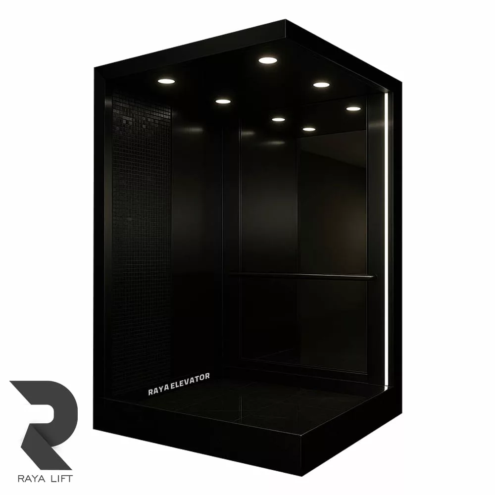 کابین آسانسور طرح دیانا استیل خشدار بلک کابین آسانسور طرح دیانا استیل خشدار بلک