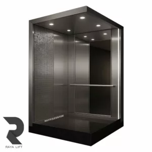 کابین آسانسور طرح دیانا استیل خشدار سیلور