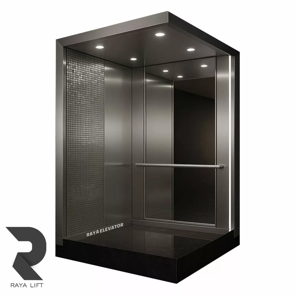 کابین آسانسور طرح دیانا استیل خشدار سیلور کابین آسانسور طرح دیانا استیل خشدار سیلور