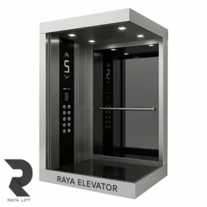 کابین آسانسور طرح سایا استیل خشدار سیلور